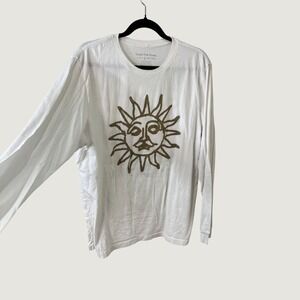 Tears For Fears Long Sleeve Graphic Shirt White XL Sun Band Tee Streetwear Indie